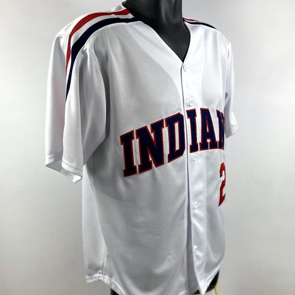 CLEVELAND INDIANS #7 TAYLOR , #24 DORN Sewn Jersey WHITE - Picture 10 of 16